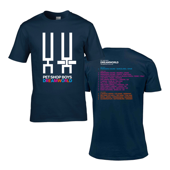 Dreamworld 2023 European Tour T Shirt Pet Shop Boys